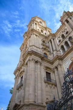 Cathedral in Malaga Stock Illustration