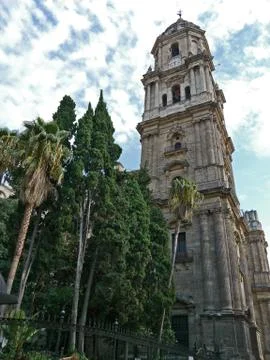 Cathedral of Málaga Stock Photos