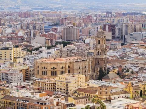 Cathedral in malaga, spain Stock Photos