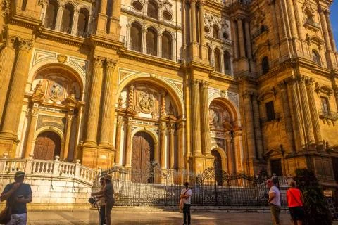 Cathedral in Malaga, Spain Stock Photos
