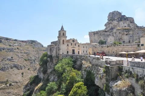 Cathedral in Matera Foto stock