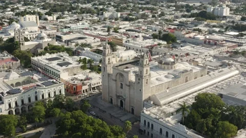 Cathedral of Merida Stock Footage 170445598