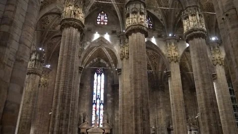 Cathedral Milan 스톡 동영상 132356398