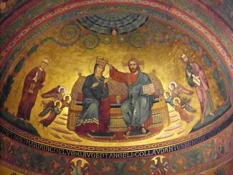 Cathedral of Modena apse 写真素材