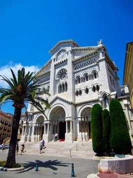 Cathedral in Monaco Stock Photos