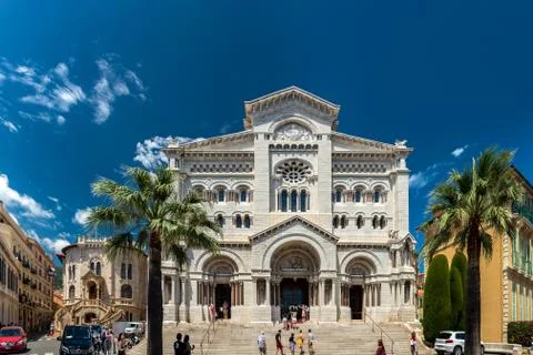 The Cathedral of Monaco Stock Photos