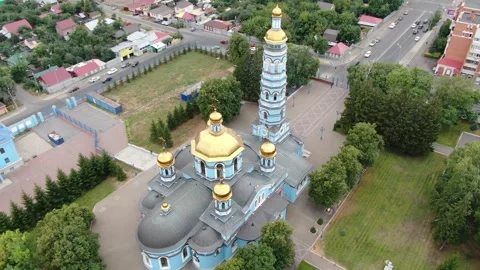 Cathedral of the Nativity of the Blessed Virgin Mary in Ufa, Russia Stock Footage 314816530
