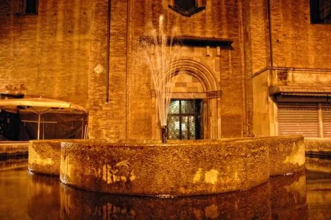 A cathedral in the night Stock Photos