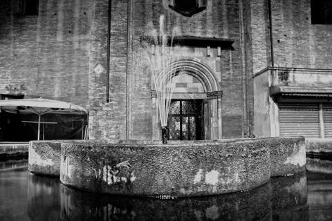 A cathedral in the night Stock Photos