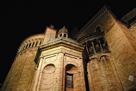 A cathedral in the night Stock Photos