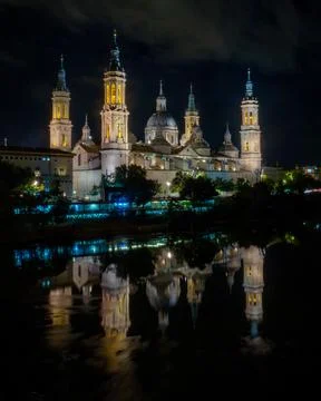 Cathedral at night Stock Photos