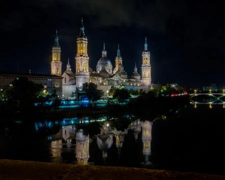 Cathedral at night Stock Photos