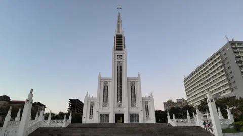 Cathedral of Our Lady of the Immaculate Conception, Maputo Province, Maputo, Video stock 336669196