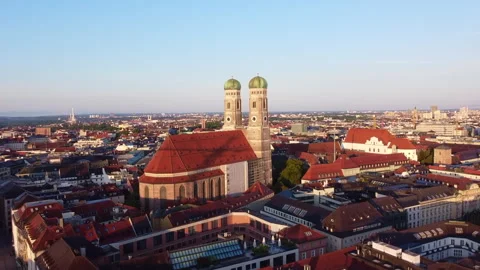 Cathedral of Our Lady in the Rays of the Rising Sun Stock Footage 283167245