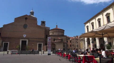Cathedral of Padua located on the Piazza Duomo Stock Footage 67641238
