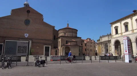 Cathedral of Padua located on the Piazza Duomo Stock Footage 67641260
