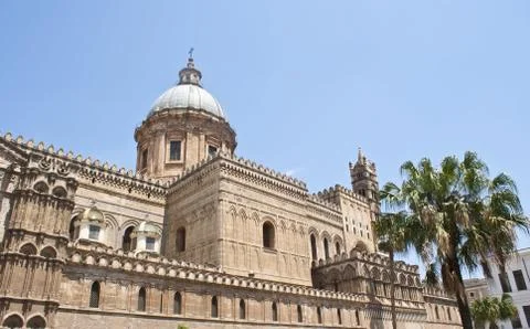 Cathedral of Palermo Stock Photos