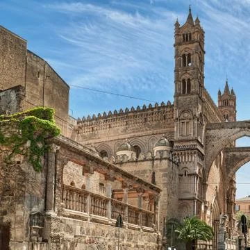 The Cathedral of Palermo Stock Photos
