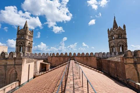 Cathedral of Palermo Stock Photos