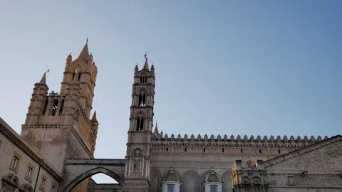 Cathedral in Palermo, Sicily. Video stock 97389365