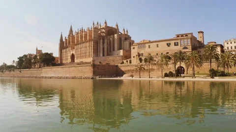 Cathedral of Palma de Mallorca Stock Footage 53003266