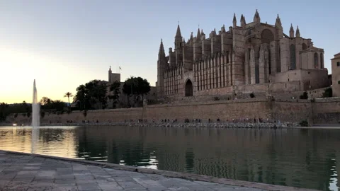 Cathedral, Palma de Mallorca, Spain Stock Footage 133251872