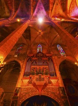 Cathedral in palma of majorca Stock Photos