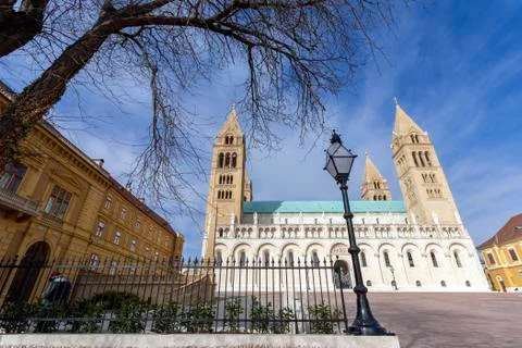 The Cathedral of Pecs Foto stock