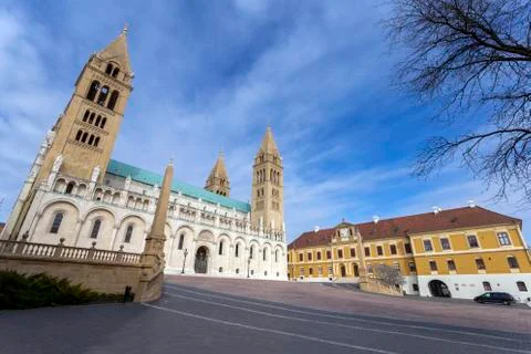 The Cathedral of Pecs Foto stock