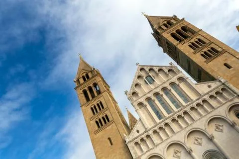The Cathedral of Pecs Foto stock