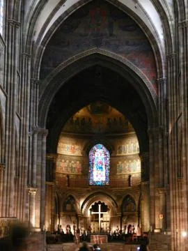 Cathedral perspective Stock Photos