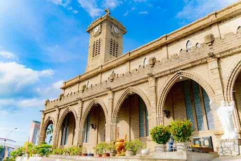 The cathedral. Stockfoto's