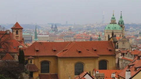 Cathedral in Prague 2 Stock Footage 88511328