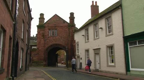 Cathedral Precinct Gatehouse Stock Footage 21905463