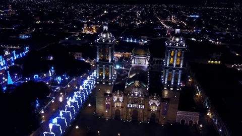 Cathedral of Puebla Stock Footage 83491646