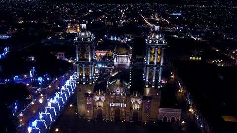 Cathedral of Puebla Video stock 83491652
