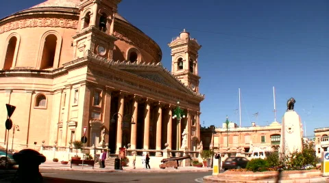 Cathedral of Rabat Stock Footage 640941