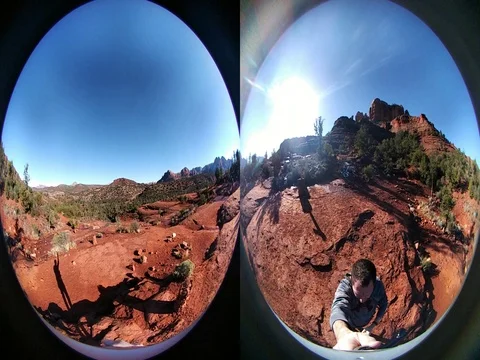 Cathedral Rock Spherical Stockbeeldmateriaal 71162991