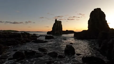 Cathedral rocks sunrise Stock Footage 220338927