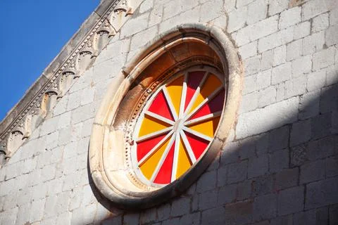 Cathedral Round Window Stock Photos