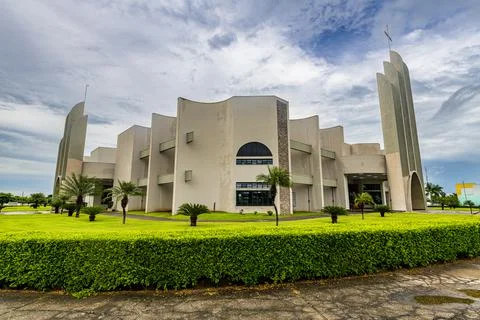Cathedral Sagrado Coracao de Jesus, Sinop, Mato Grosso, Brazil, South America Stock Photos