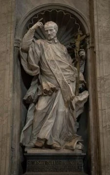 Cathedral Saint Peter - statue Stock Photos