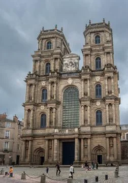 Cathedral of Saint Pierre - saint Peter - in Rennes, Brittany Stock Photos
