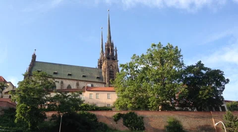 Cathedral of Saints Peter and Paul Czech Republic, Brno. Stock Footage 68759530