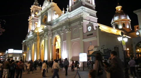 Cathedral of Salta Stock-Footage 875503