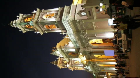 Cathedral of Salta - vertical Stock Footage 875357