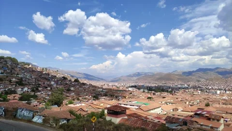 Cathedral of San Cristobal and view of Cusco, Peru Vidéo 288992941