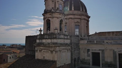 Cathedral of Sant'Agata in Catania. 動画素材 98203669
