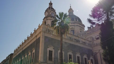 Cathedral of Sant'Agata in Catania. Stock-Footage 98212269