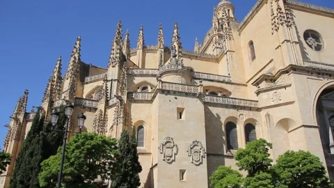 Cathedral of Segovia, Spain 스톡 동영상 196186062